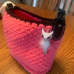 Super cute crocheted purse